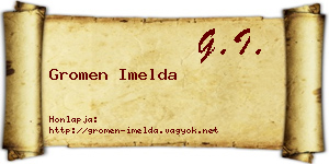 Gromen Imelda névjegykártya